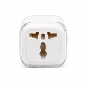 مبدل برق 3 به 2 سفید LED دار | 16 آمپر